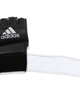 Black and white adidas grappling training glove.