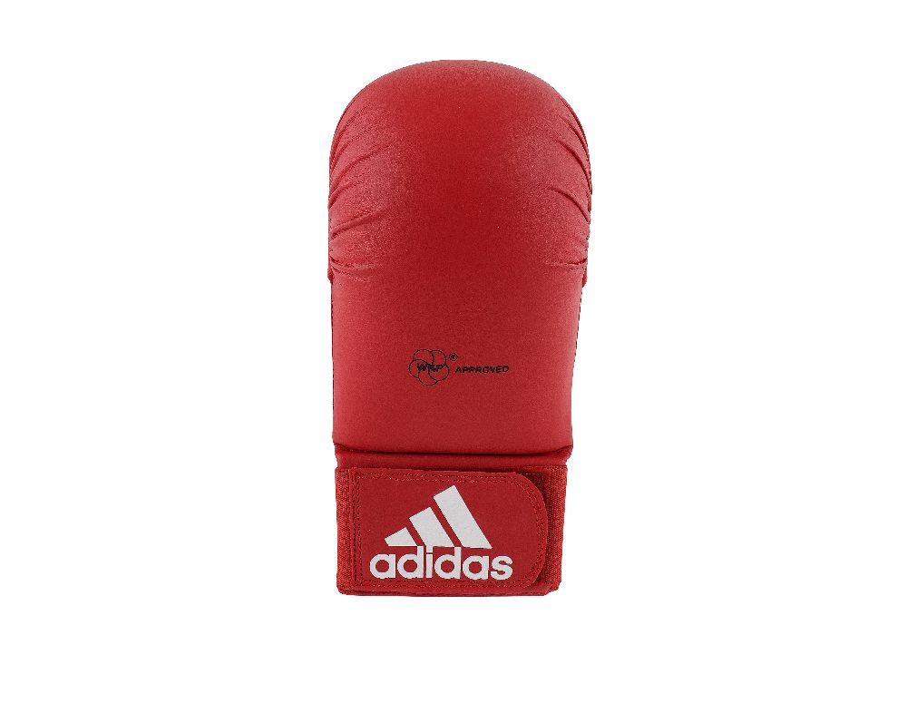 Red boxing glove with a white logo.