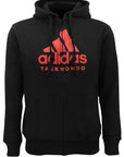 adidas Taekwondo Full Zip Hoodie (Black/Red)