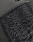 Close-up of black Adidas bag crafted for Karate.