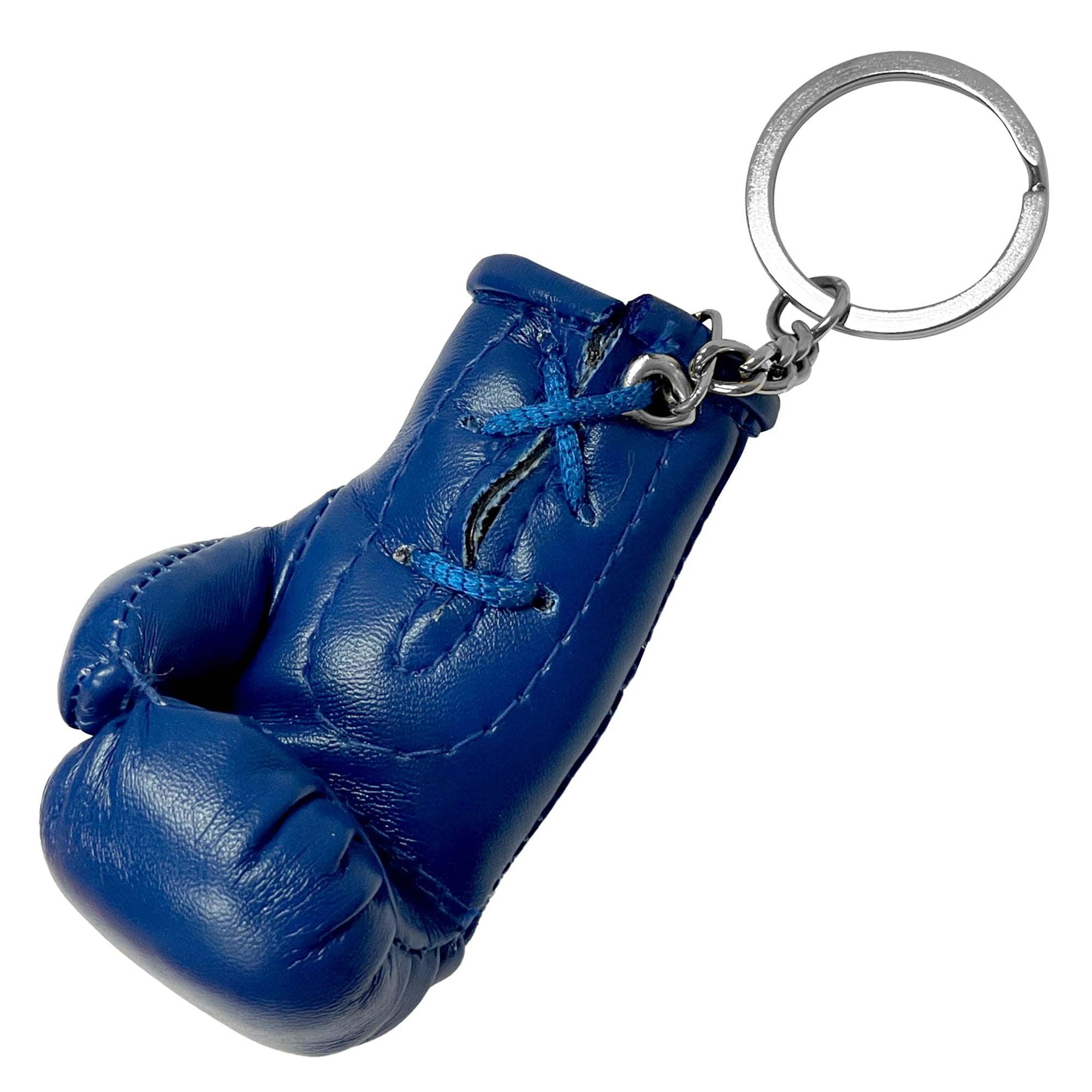 Keychain with mini blue boxing glove by adidas.