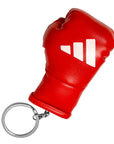 Keychain shaped as a red boxing glove for adidas.