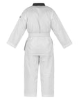 adidas Taekwondo V-Neck Uniform (TKD01)--White, Black, Red/Black, Blue/Black, Poom Trim