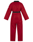 adidas Taekwondo V-Neck Uniform (TKD01)--White, Black, Red/Black, Blue/Black, Poom Trim