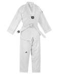 adidas Taekwondo V-Neck Uniform (TKD01)--White, Black, Red/Black, Blue/Black, Poom Trim