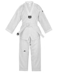 adidas Taekwondo V-Neck Uniform (TKD01)--White, Black, Red/Black, Blue/Black, Poom Trim