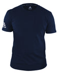 Black Adidas Combat Sports ringspun cotton shirt with a relaxed fit and a bold Adidas Combat Sports logo on the chest and sleeve.