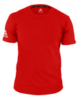 Black Adidas Combat Sports ringspun cotton shirt with a relaxed fit and a bold Adidas Combat Sports logo on the chest and sleeve.