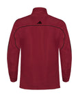 Red jacket with black accents and Adidas logo on a white background