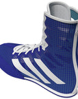 Blue and white boxing shoe, Lucid Blue and Cloud White color.