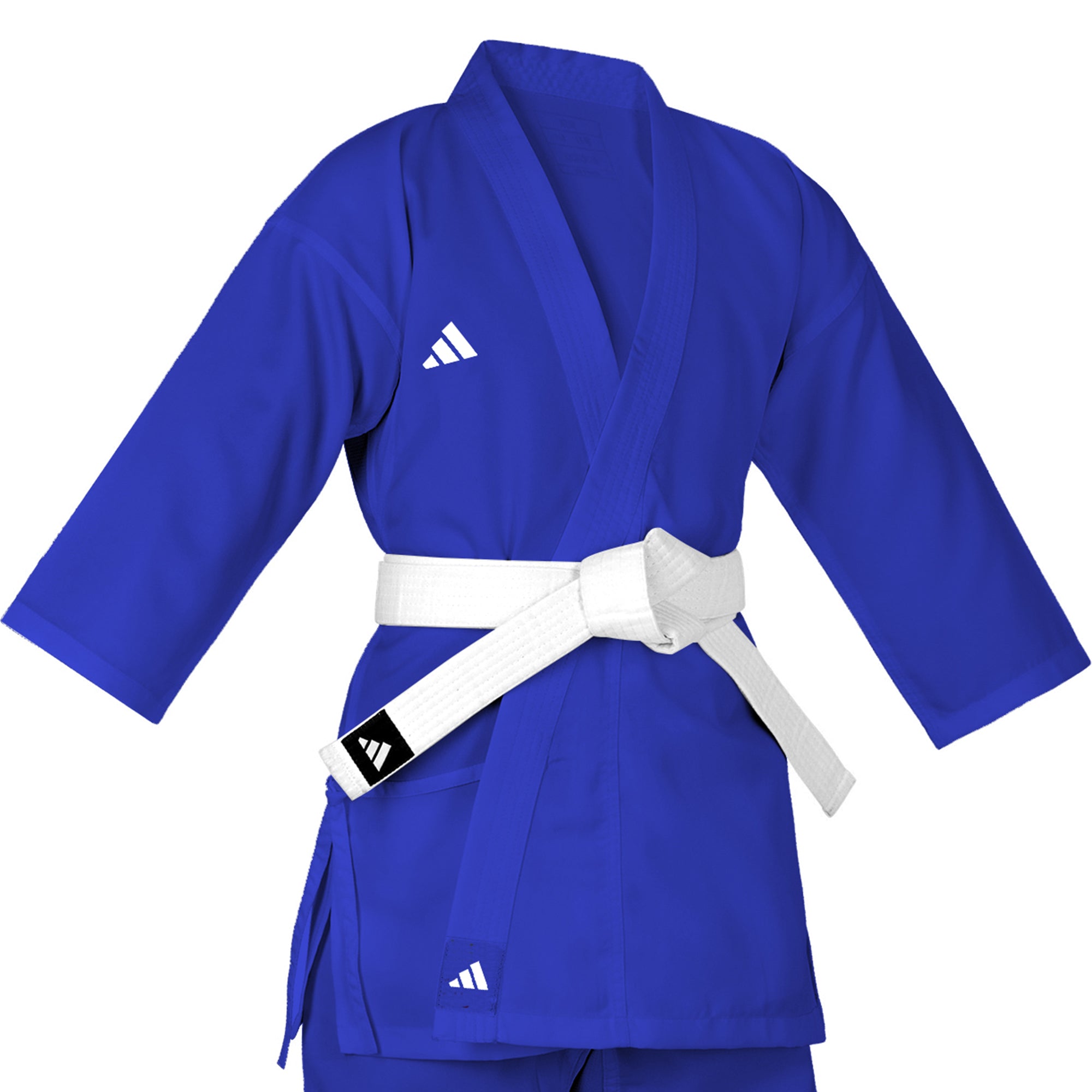 adidas Blue Karate Student Uniform Ultralight, Traditional Crossover, K150