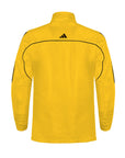 Yellow jacket with black accents and Adidas logo on a white background