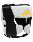 Black and white boxing helmet, Adidas x Anderson Silva.