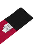 Red and black fabric with Adidas label for boxing.