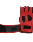 Red and black adidas grappling training glove, XL size.