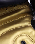 Close-up of black boxing glove, adidas Hybrid 50 series.