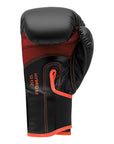 Black and red Adidas Hybrid 80 boxing glove, 6 oz.