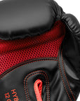 Black and red Adidas Hybrid 80 boxing glove, 14 oz.