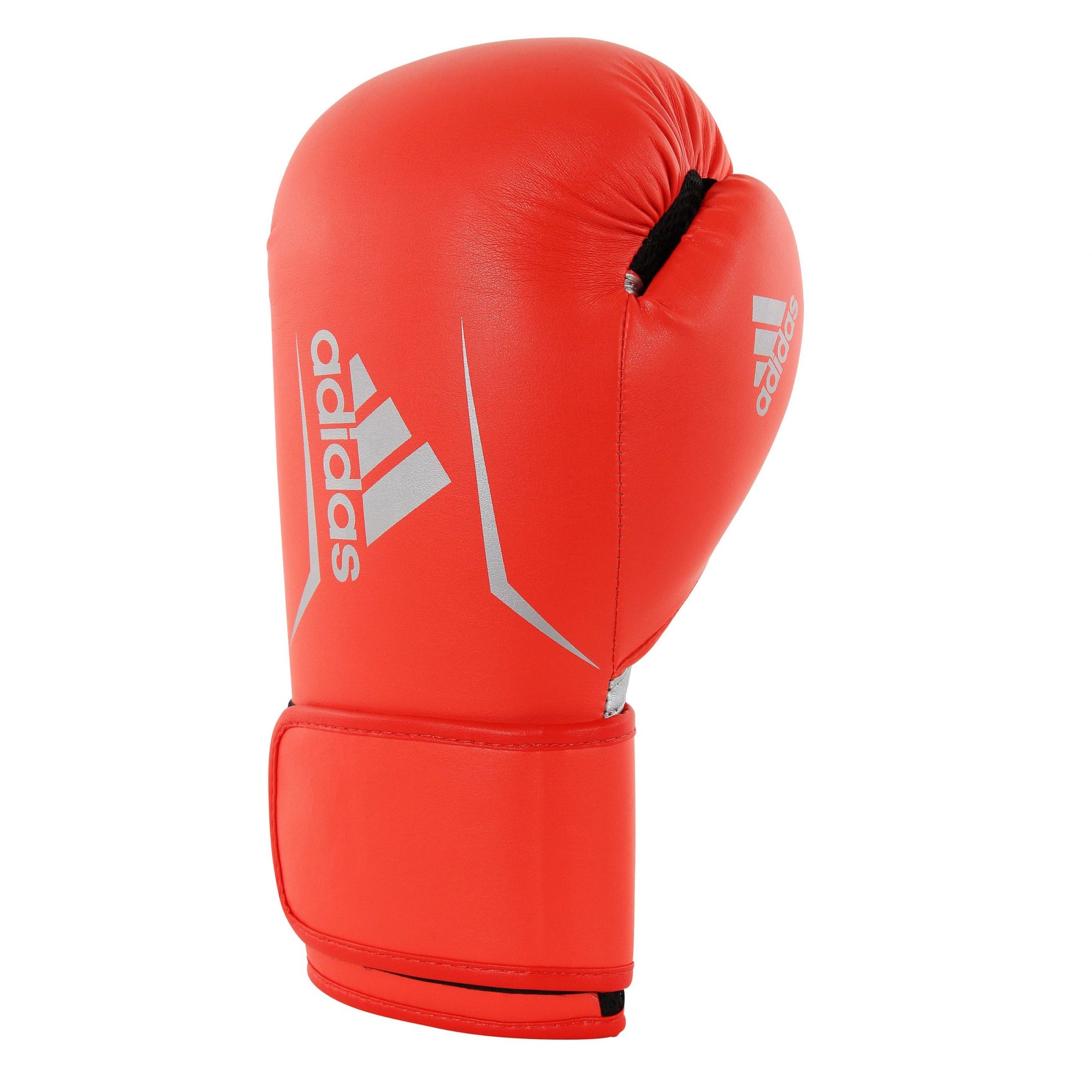 Red boxing glove with white adidas logo, 12 oz.