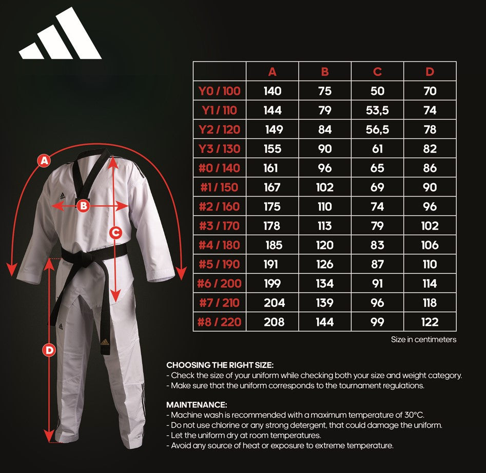 adidas Eco Fighter Ultralight WT Approved Taekwondo Uniform