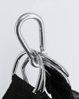 Close-up of a black Adidas boxing heavy bag.