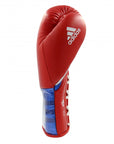 Red boxing glove with white adidas text.