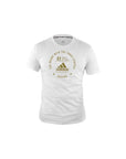 White shirt with yellow text, adidas Boxing Community Cotton T Shirt.