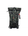 Back view of Adidas military sack with adjustable straps.