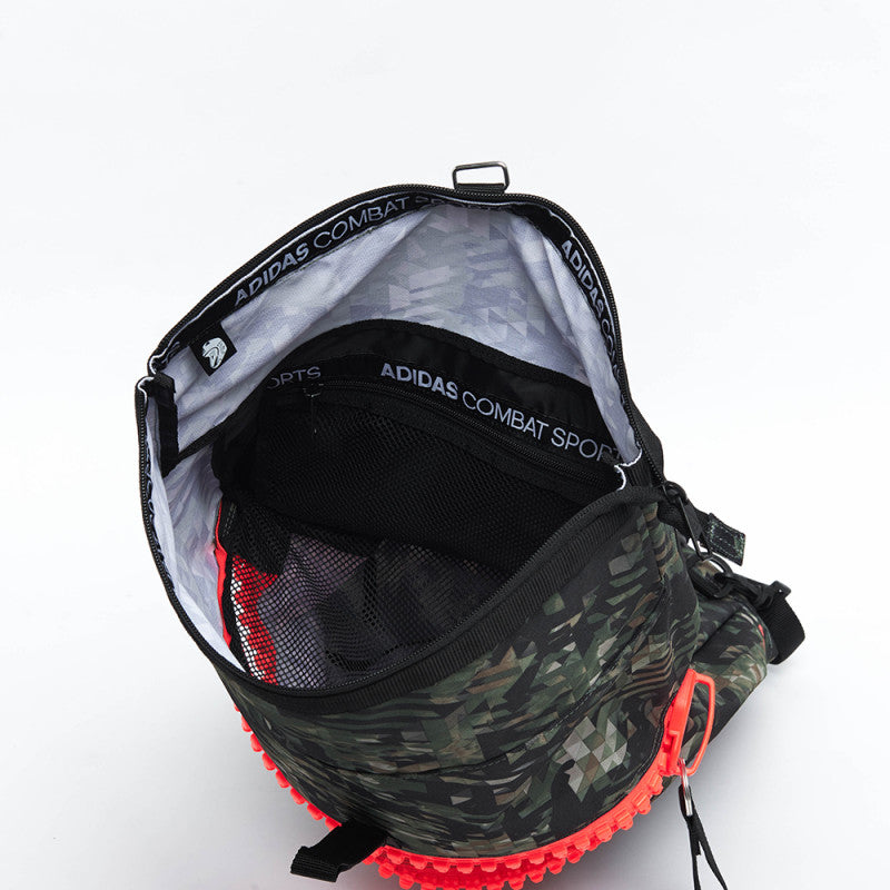 Adidas military sack with camouflage pattern.