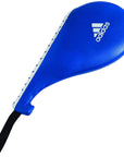 Blue Adidas paddle on a white background