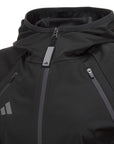 Close-up of black jacket in extra small size for boxing.