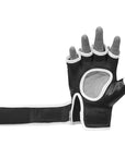 Black and white Grappling 250 boxing gloves displayed.