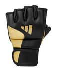 Black and gold boxing glove.