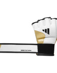 White and gold GRAPPLING 350 glove, size XL.