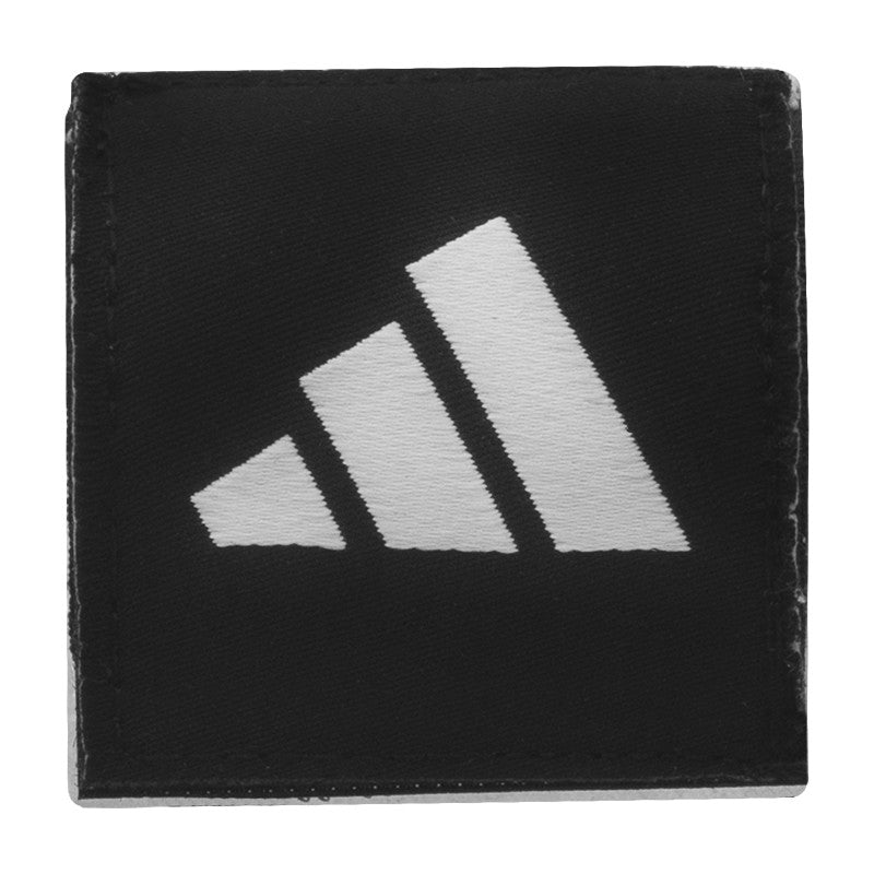 black adidas hand wrap with logo on white background