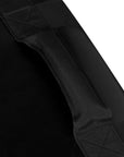 Adidas curved PU kick shield in black, boxing equipment.
