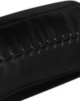 Close up of Adidas curved PU kick shield, black.