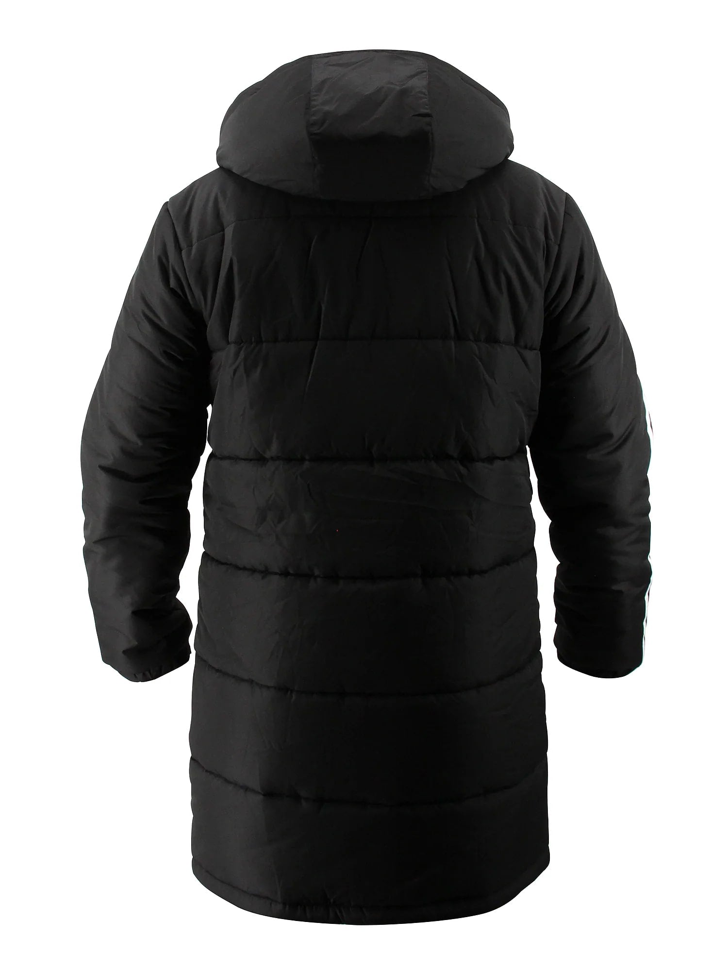 Black coat with a hood for adidas Combat Sports Winter Jacket.