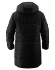 Black coat with a hood for adidas Combat Sports Winter Jacket.