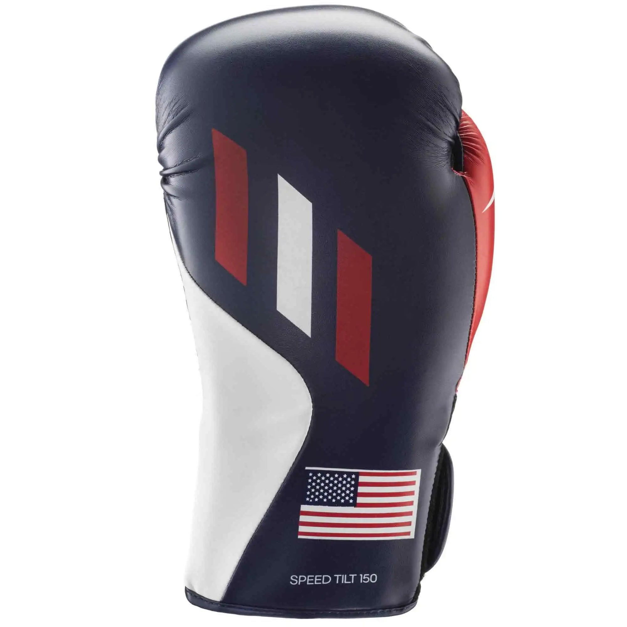 Boxing glove with a flag design.