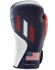 Boxing glove with a flag design.