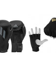 Adidas Speed Tilt 150 boxing gloves with inner gloves set.