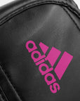 Close-up of a black sports bag.