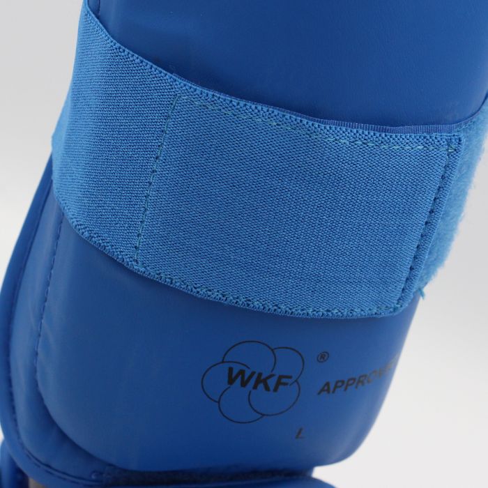 Blue boxing glove with a blue band, medium size.