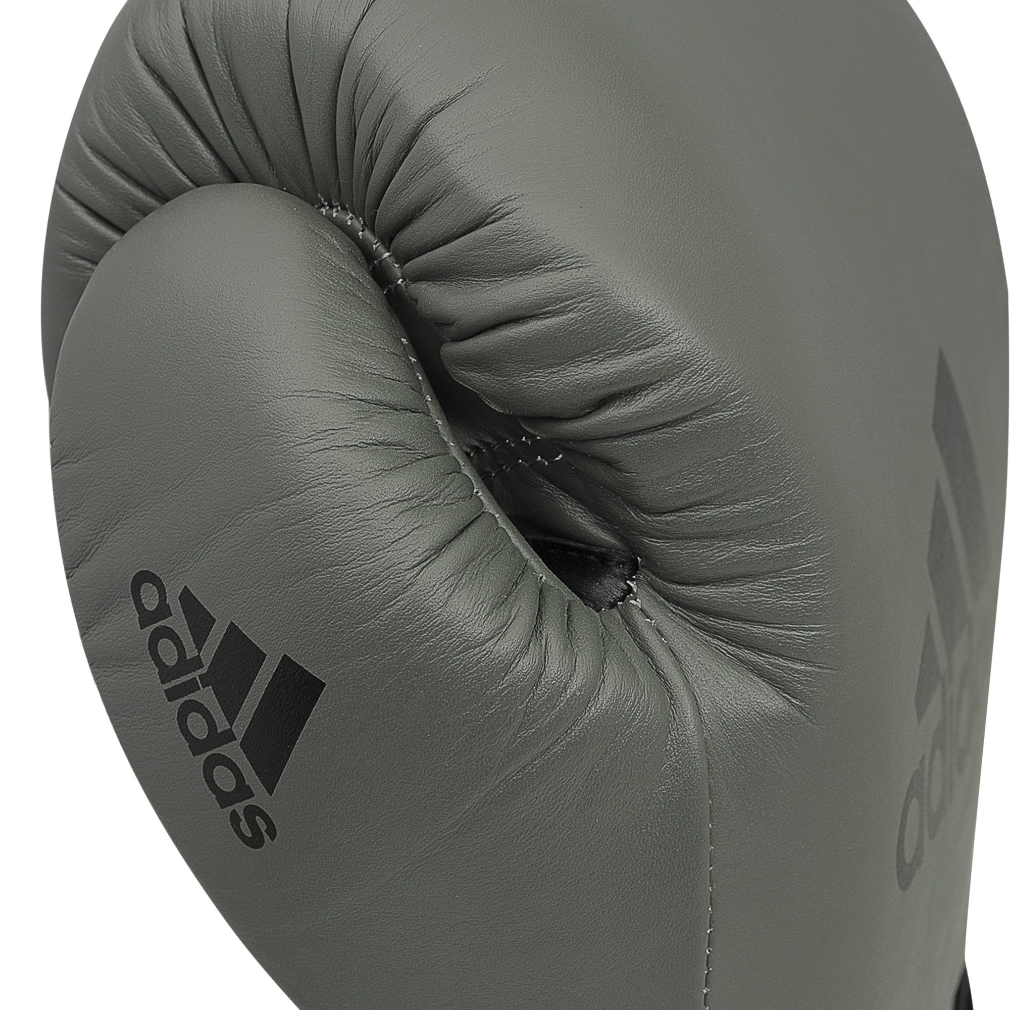 Close-up of a limited edition adiSPEED 501 PRO boxing glove.