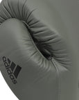 Close-up of a limited edition adiSPEED 501 PRO boxing glove.