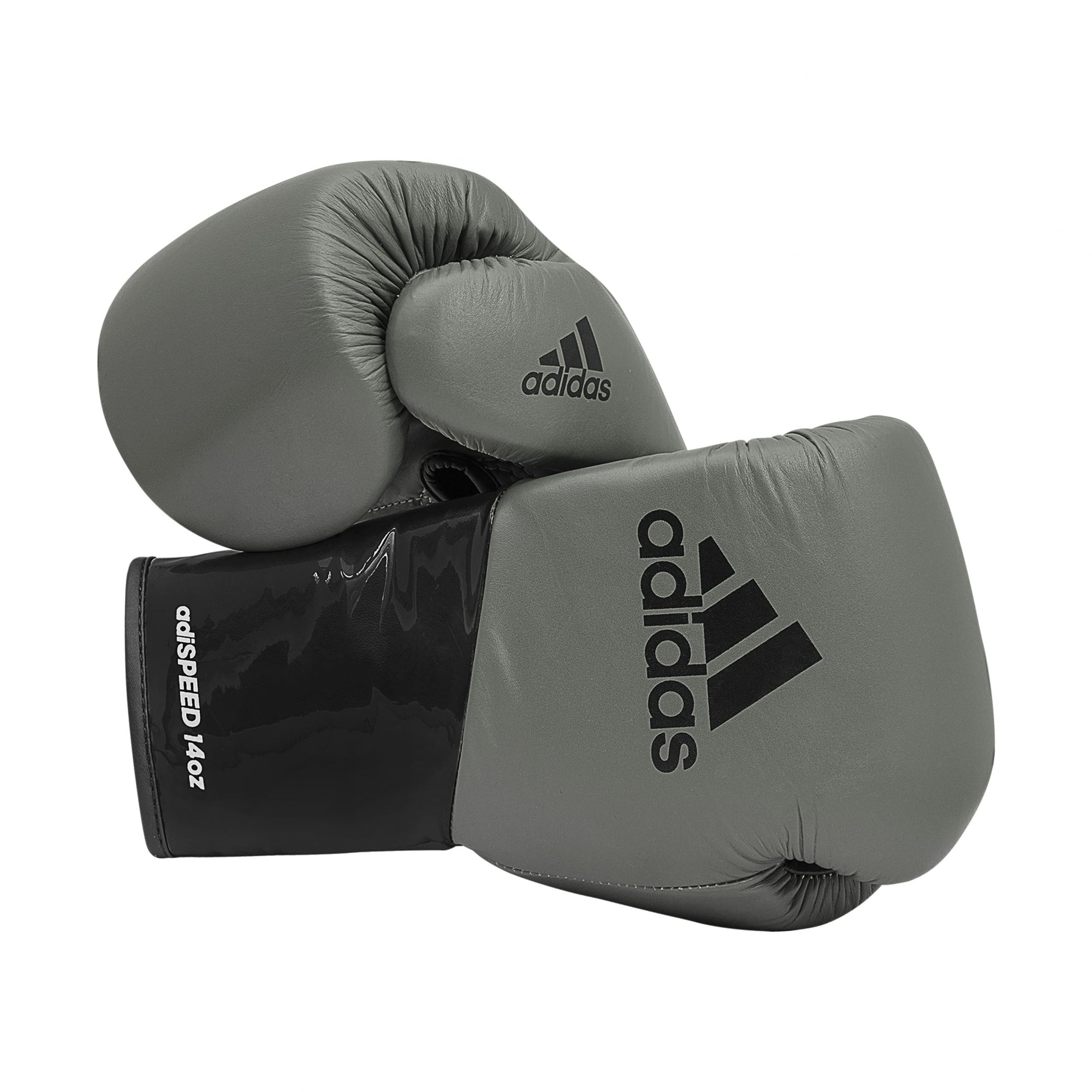 Pair of Grey/Black boxing gloves, 14 oz size.