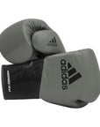 Pair of Grey/Black boxing gloves, 14 oz size.