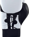 Black and white 8 oz boxing glove for fitness.