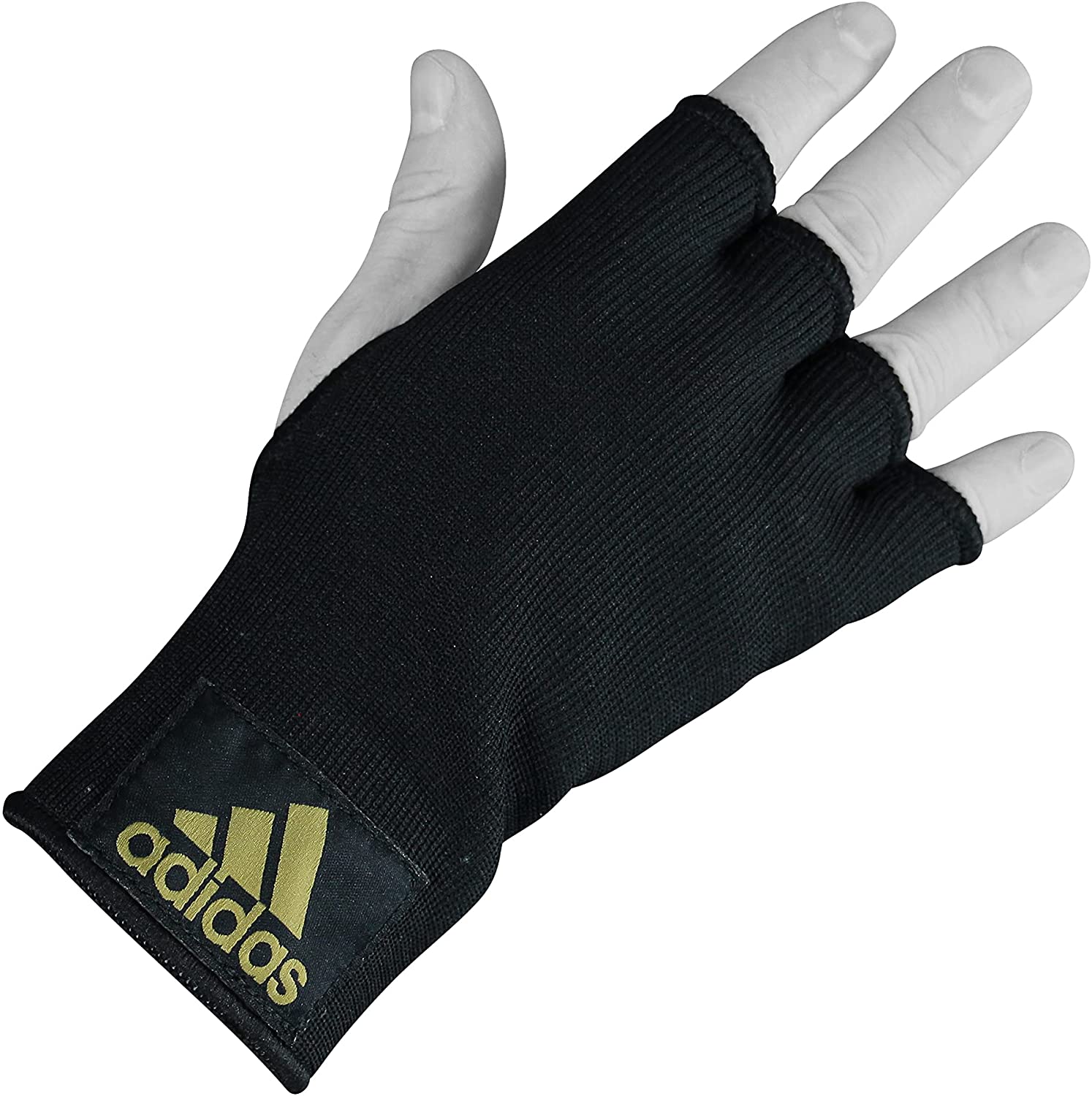 A black glove with a yellow logo from adidas Speed Tilt 250 bundle.